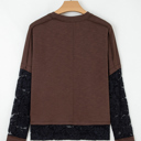 Mocha Noir Lace Layer Top