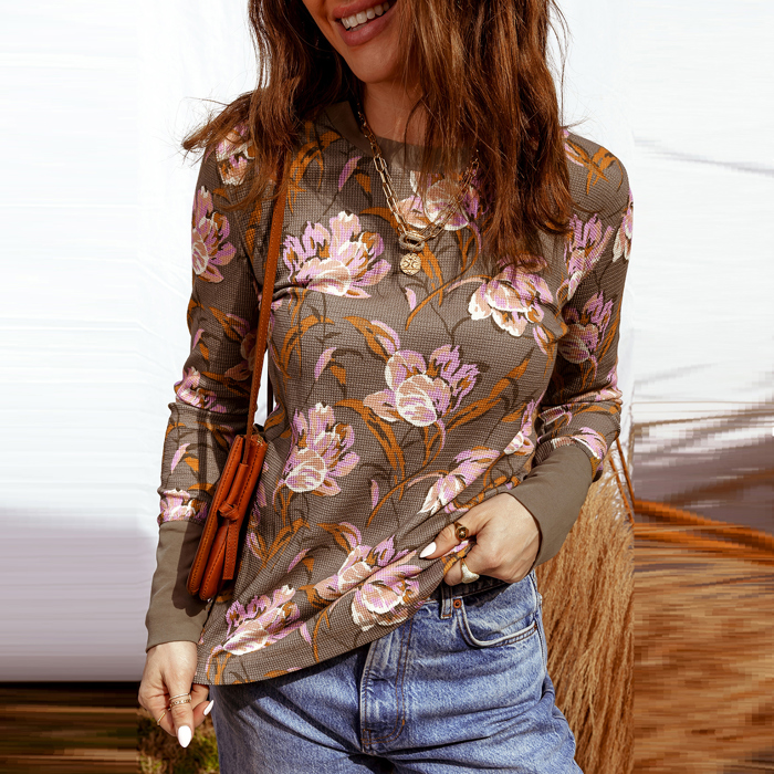 Wildflower Meadow Waffle Knit Top