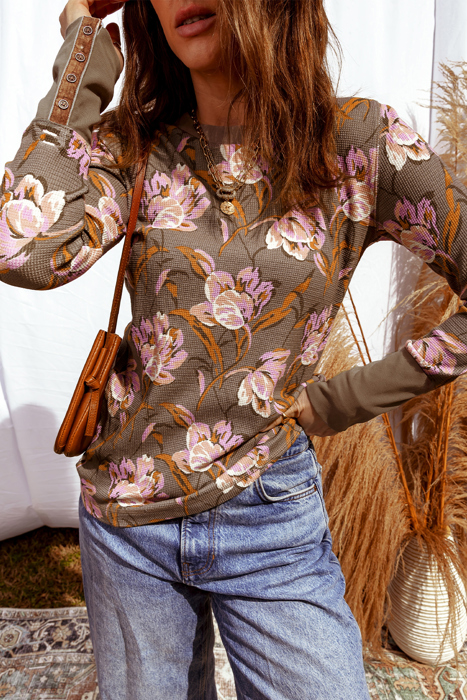 Wildflower Meadow Waffle Knit Top
