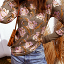  Wildflower Meadow Waffle Knit Top