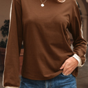  Cocoa Sporty Stripe Top