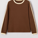  Cocoa Sporty Stripe Top