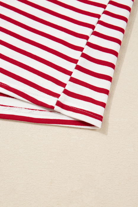 Candy Stripe Ruffle Top