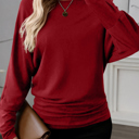  Crimson Ease Dolman Top