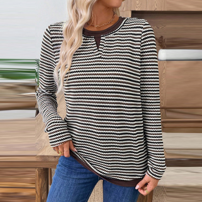 Mocha Rhythm Knit Top
