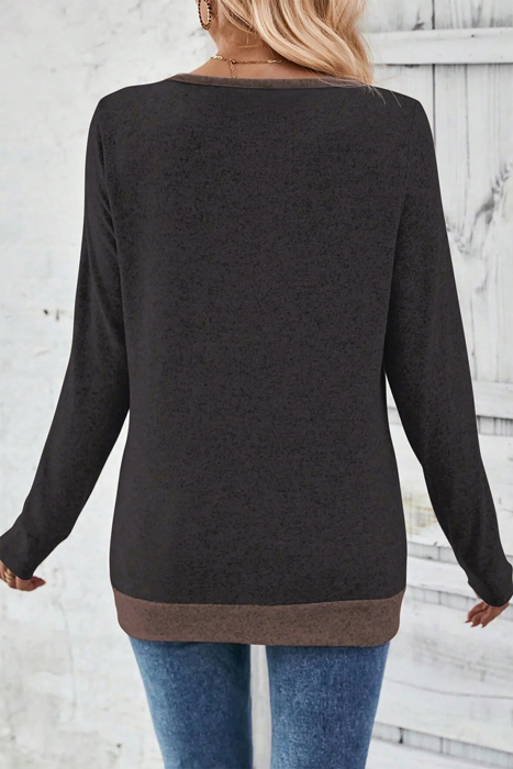Midnight Mocha Slimline Knit Top
