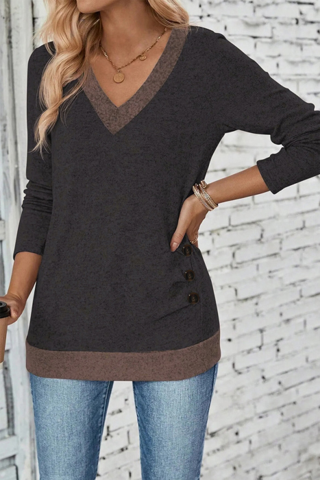 Midnight Mocha Slimline Knit Top