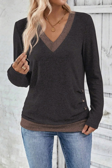 Midnight Mocha Slimline Knit Top