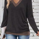 Midnight Mocha Slimline Knit Top