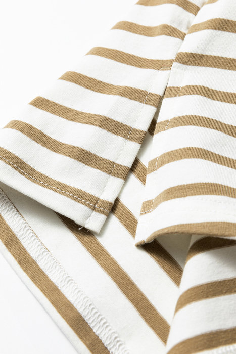 Leopard Trim Stripe Tee