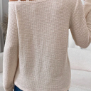  Soft Horizon One-Shoulder Waffle Top
