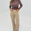  Mocha Dottie Ruched Knit Top
