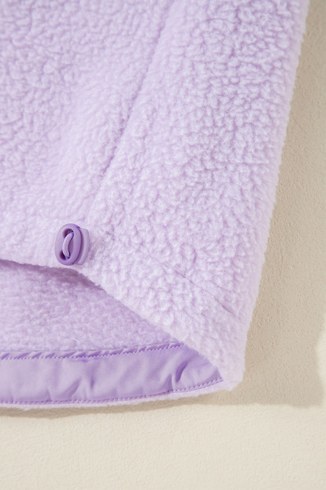 Lavender Cloud Half-Zip Hoodie