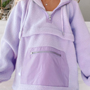  Lavender Cloud Half-Zip Hoodie