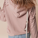  Studded Blush Hoodie