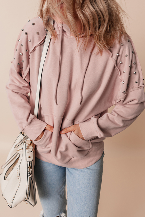 Studded Blush Hoodie