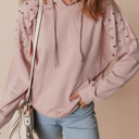  Studded Blush Hoodie
