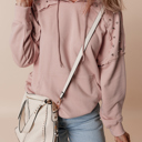 Studded Blush Hoodie