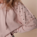  Studded Blush Hoodie