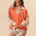  Sunset Stripe Weekend Polo Sweater