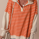  Sunset Stripe Weekend Polo Sweater