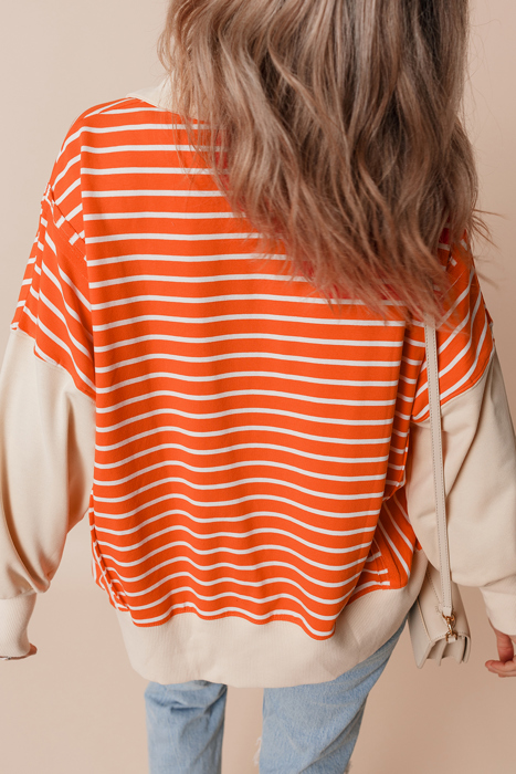 Sunset Stripe Weekend Polo Sweater