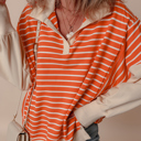  Sunset Stripe Weekend Polo Sweater