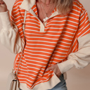  Sunset Stripe Weekend Polo Sweater