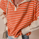  Sunset Stripe Weekend Polo Sweater
