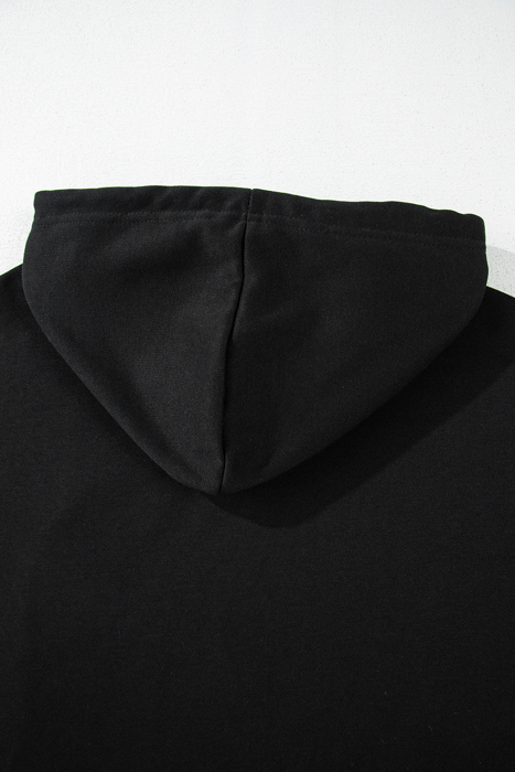 Cozy Contrast Cropped Hoodie