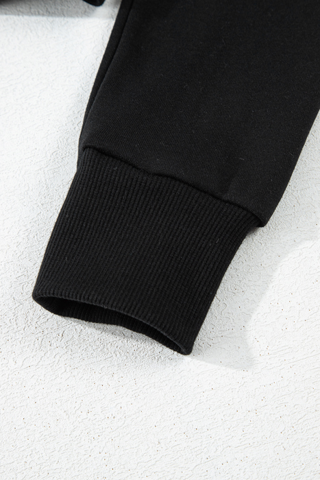 Cozy Contrast Cropped Hoodie