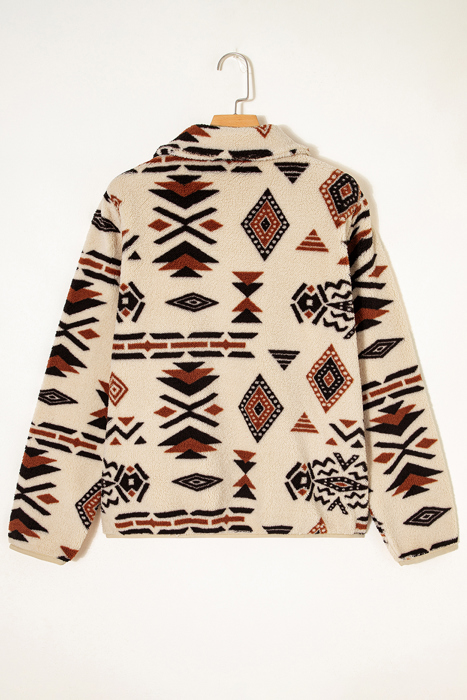 Southwest Cozy Sherpa Pullover