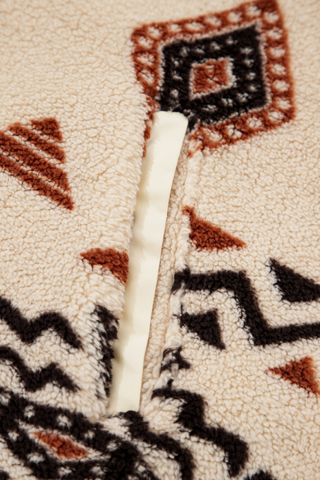 Southwest Cozy Sherpa Pullover