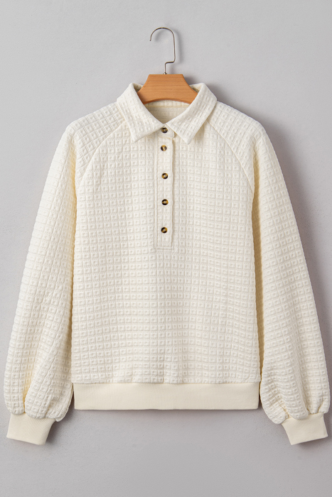 Cloud Nine Waffle Pullover Sweater