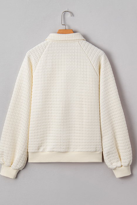 Cloud Nine Waffle Pullover Sweater