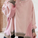  Blush Harmony Waffle Pullover