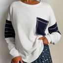  Coastal Stripe Pocket Sweatshirt