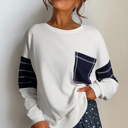  Coastal Stripe Pocket Sweatshirt