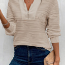  Soft Current Textured Half-Zip Top