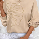  Soft Bloom Embroidered Sweatshirt