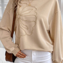  Soft Bloom Embroidered Sweatshirt