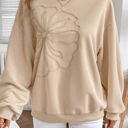  Soft Bloom Embroidered Sweatshirt