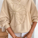  Soft Bloom Embroidered Sweatshirt