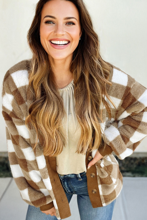 Cozy Checkmate Cardigan