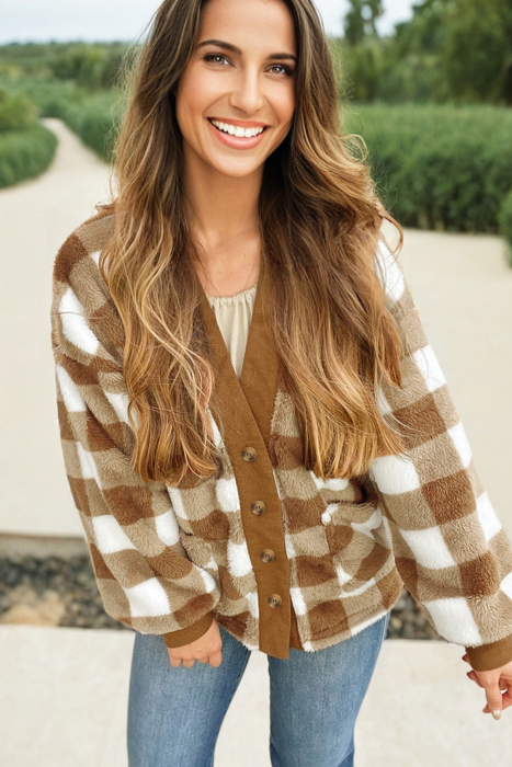 Cozy Checkmate Cardigan
