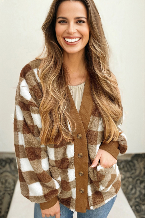 Cozy Checkmate Cardigan