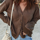  Mocha Mist Button Cardigan