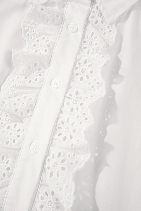 Garden Lace Ruffle Blouse