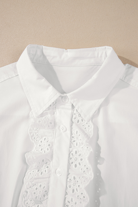Garden Lace Ruffle Blouse
