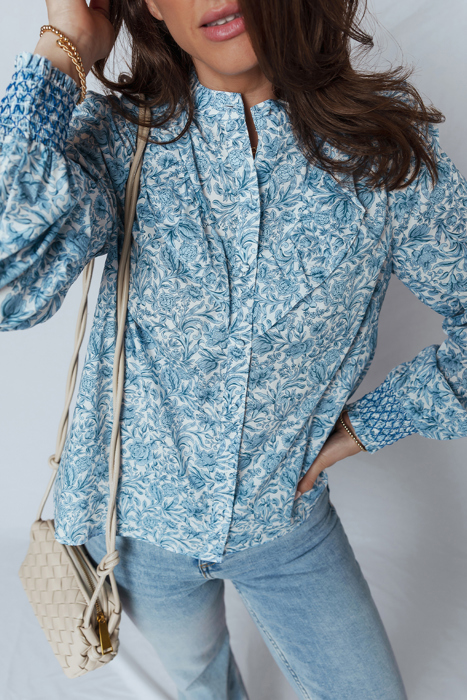 Blue Garden Charm Blouse